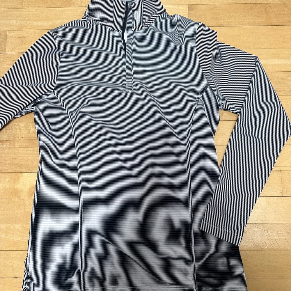 Peter Millar Navy Striped Pullover - image 1